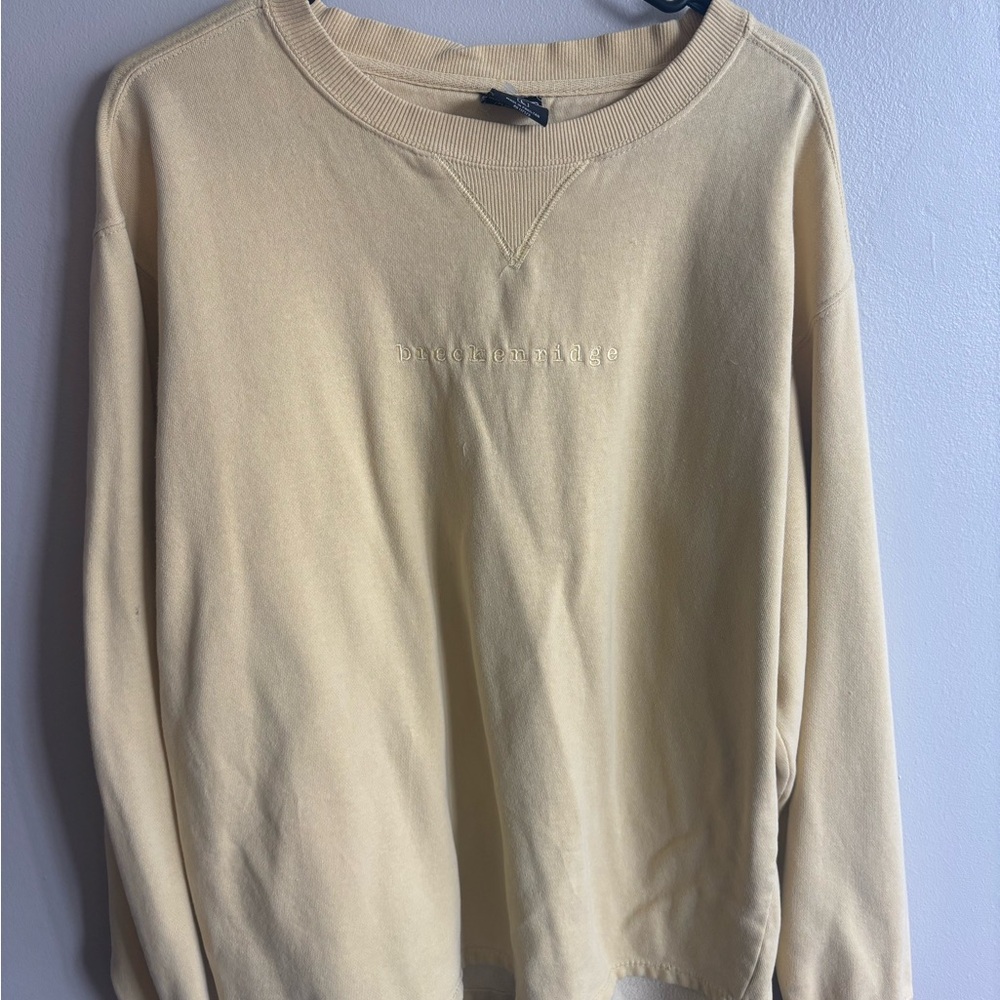 Beige Crewneck Sweatshirt